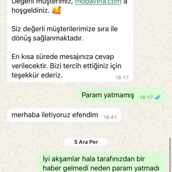 İade Edilmeyen Para Ve Sürekli Bahaneler