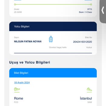 Dönüş Uçuşu İçin Check-in Sorunu Ve Acil Çözüm Talebi