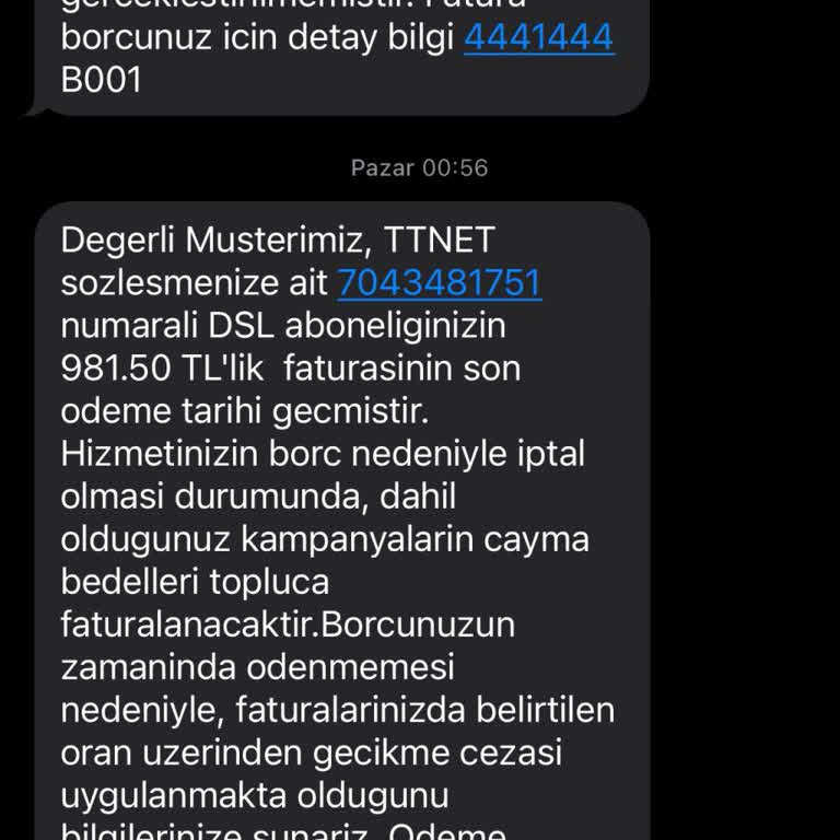 İnternet Hizmeti İptal Sorunu
