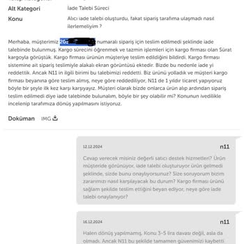 N11'de İade Talebi Krizi: Güvenimiz Sarsıldı!