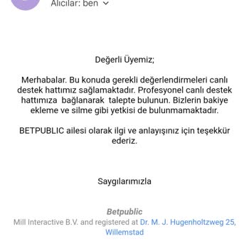 Betpublic Sitesinde Haksız Para Silinmesi Ve Yetersiz Destek