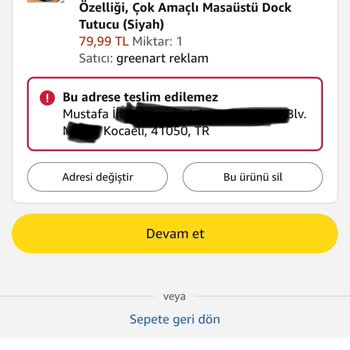 Sipariş Verememe Sorunu Ve Yanıltıcı Stok Bilgisi