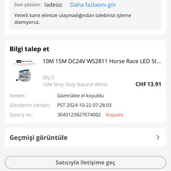Aliexpress'ten İade Sorunu!