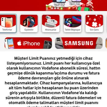Vodafone'da Fatura Ödememe Rağmen Cihaz Alamıyorum