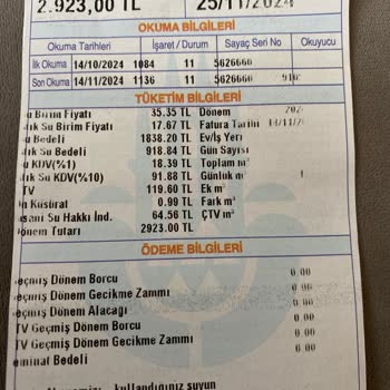 Faturadaki Belirsizlik Ve Yüksek Tutar Şikayeti