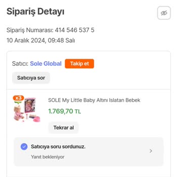 Yanlış Oyuncak Bebek Gönderimi Ve Onaylanmayan Yorumlar