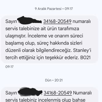 Stanley Termos Sıcak Tutmuyor, Servis Ulaşılmaz