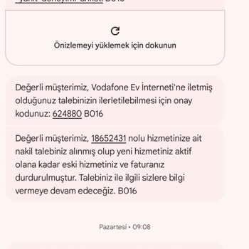 Vodafone İnternet Nakil Sürecinde Kısır Döngü