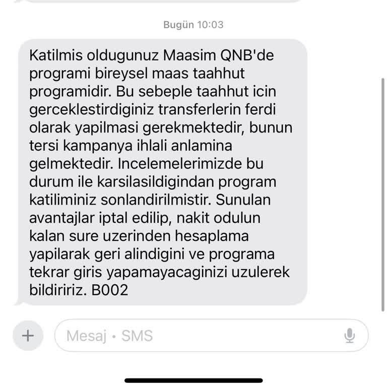 QNB Bankası Kampanya Sürecinde Yaşanan Sorunlar