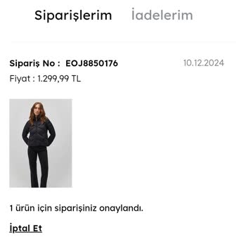 Mavi'den Alınan Montun Teslimat Sorunu