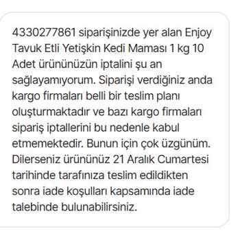 Yanlış Sipariş Ve Yetersiz Müşteri Hizmeti Mağduriyeti