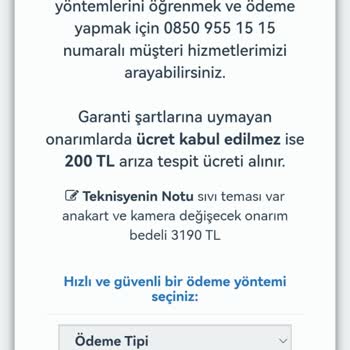 General Mobile Servis Ücreti Şoku