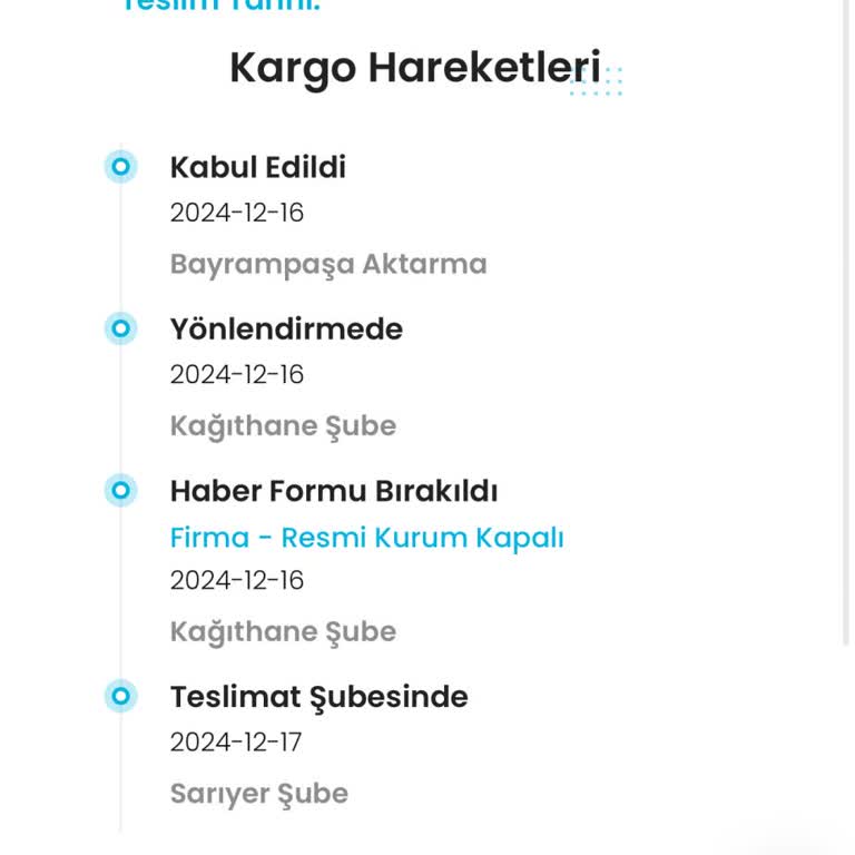 Zara Siparişim Nerede?