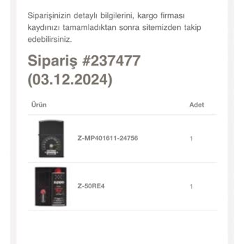 Zippo Siparişimde Kargo Fiyaskosu Ve İlgisizlik