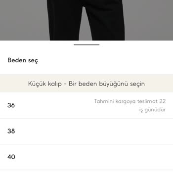 Mango Uygulamasında Beden Değişimi Mağduriyeti