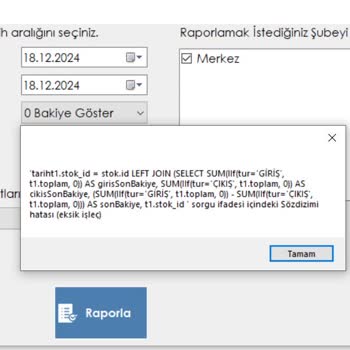 Stok Raporu Sorunu: Çözüm Beklerken Sabır Tükeniyor