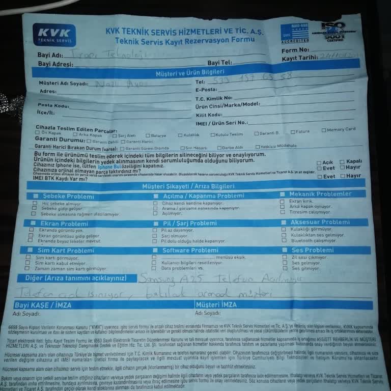 Garanti Kapsamında Olmayan Ekran Kırığı Ve Haksız Ücret Talebi