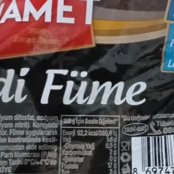 Namet Hindi Füme İçerisinden Çıkan Mavi Plastik!