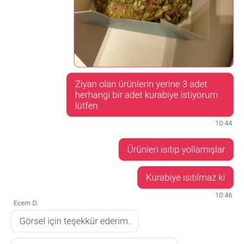 Yemek Sepeti'nde Kurabiye Siparişim Hayal Kırıklığı Yarattı