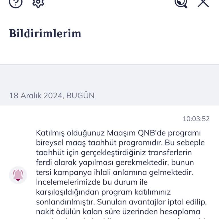QNB Finansbank Kampanya Ödülümü Haksız Yere Geri Aldı!