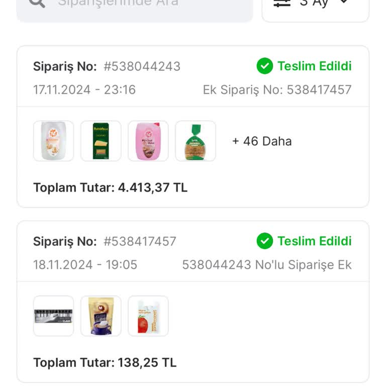 Migros Sanal Market'ten İade Edilen Ürünlerin Geciken Ödemesi