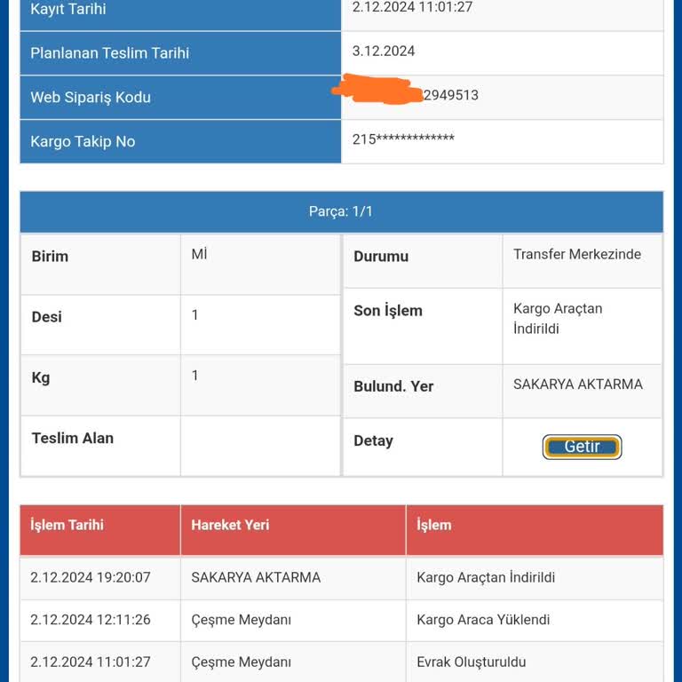 Sürat Kargo'da Teslimat Sorunu Ve İade Talebi