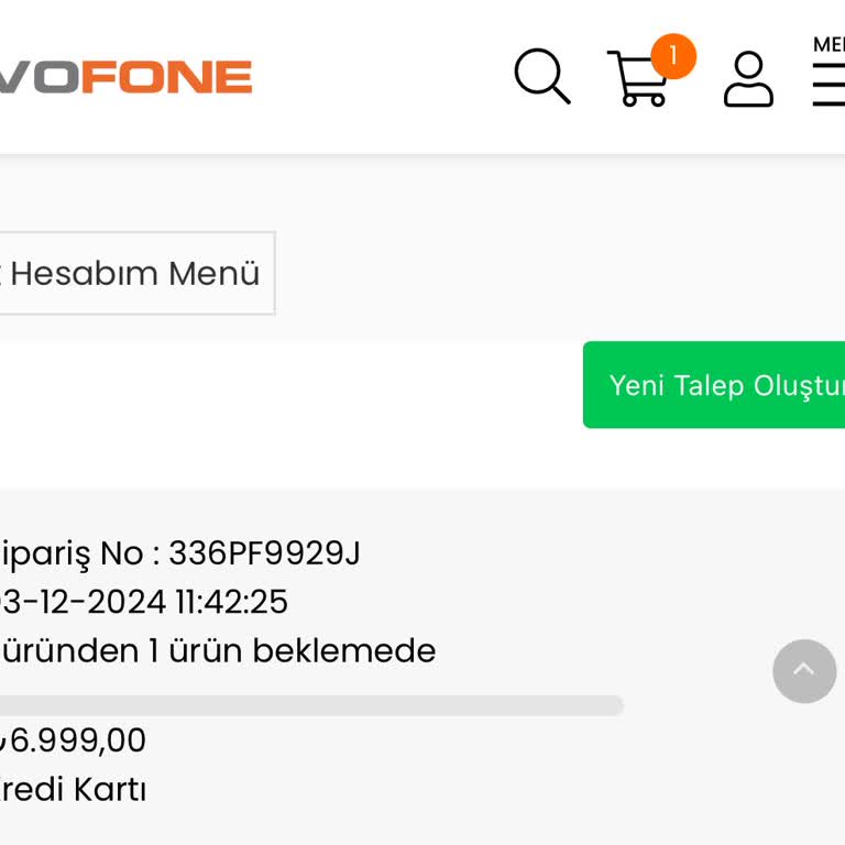 Evofone 'da İade Talebine Cevap Alamama Sorunu