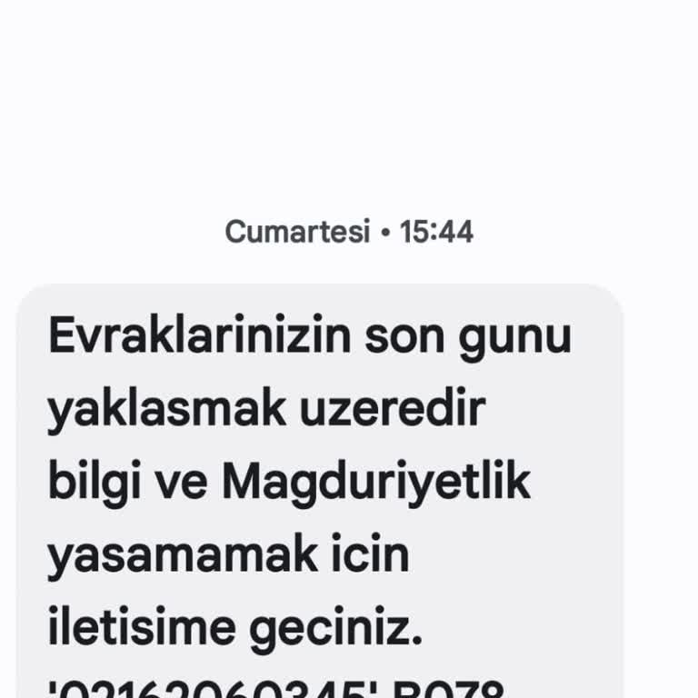 Asılsız Hukuk Bürosu Mesajıyla Mağduriyet