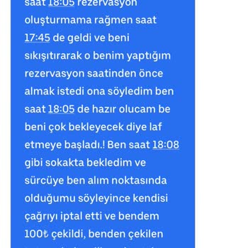 Uber Rezervasyonlarında Yaşanan Zamanlama Sorunları