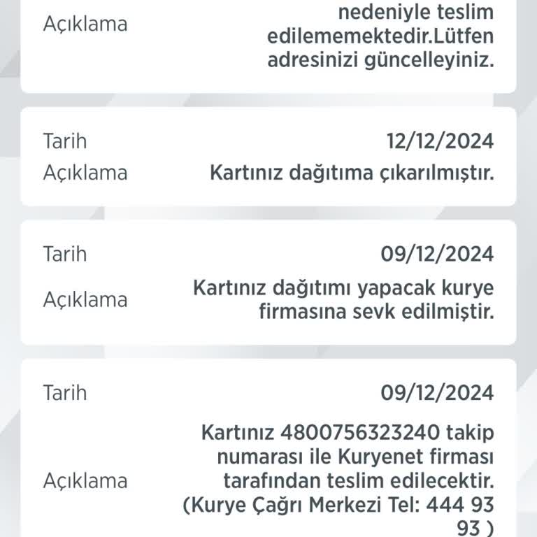 Kuryenet Adres Yetersizliği Mağduriyeti
