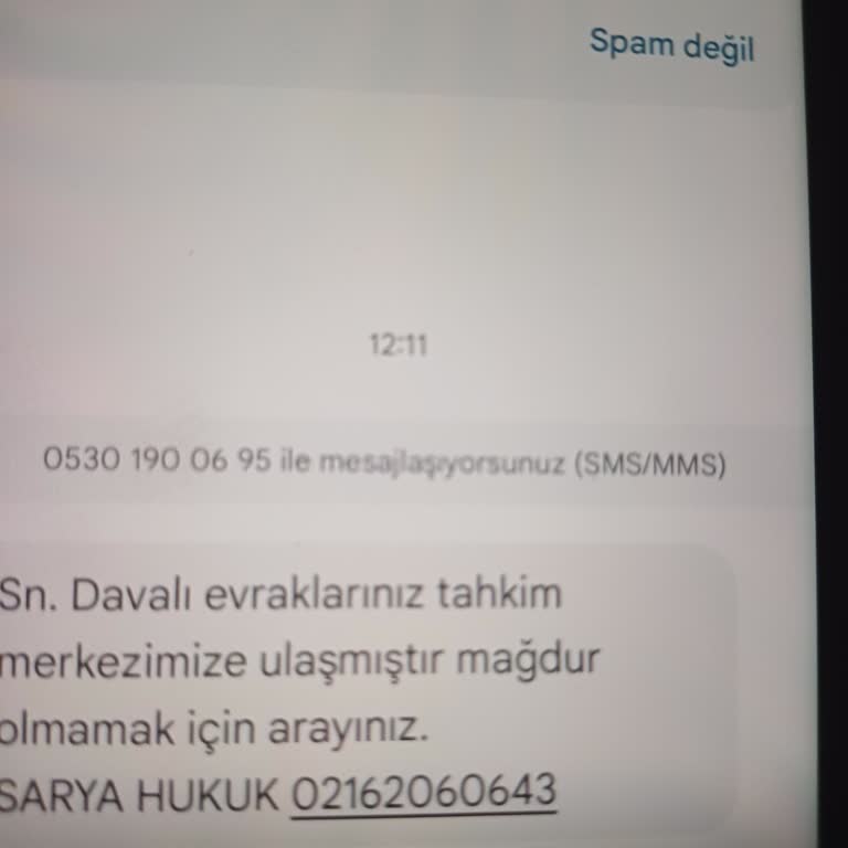 Sahte Tahkim Mesajı İle Yanıltma Girişimi
