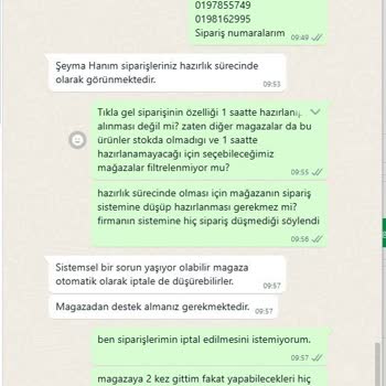 Watsons'ta Sipariş Karmaşası: Müşteri Hizmetleri Çıkmazı