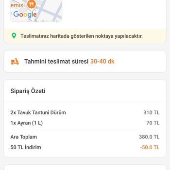 Trendyol Yemek Siparişinde Kampanya Sorunu
