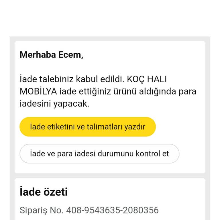 İade Kodu Sorunu Ve Müşteri Hizmetleri Erişimsizliği