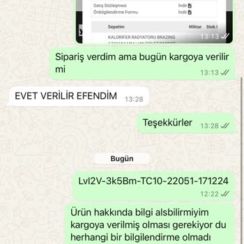 Kargoya Verilmeyen Sipariş Ve İletişimsizlik Sorunu