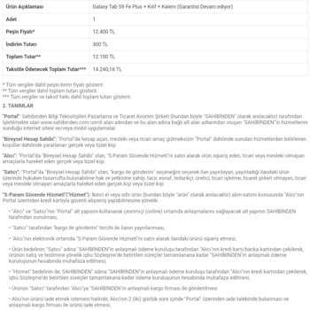 Yanlış Taksitlendirme Ve Ekstra Ücret Sorunu