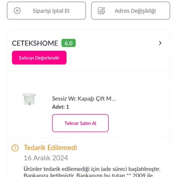 Sürekli İptal Edilen Siparişler Ve Mağduriyet