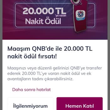 QNB Finansbank Kampanyasından Haksız Çıkarılma Şikayeti