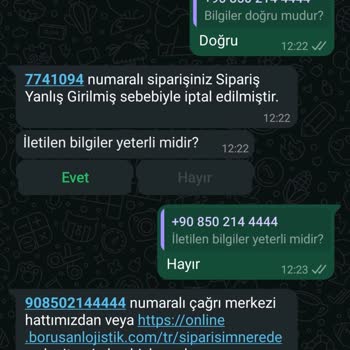 Teslimat Sorunu Ve İletişim Eksikliği