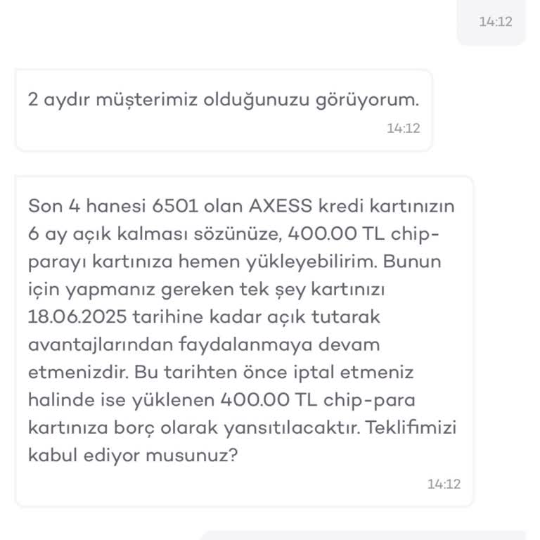 Chip Para Yaptırımıyla Kredi Kartı İptali Sorunu