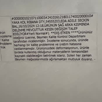 Beymen Club T-shirt Kumaş Hatası Ve İade Sorunu