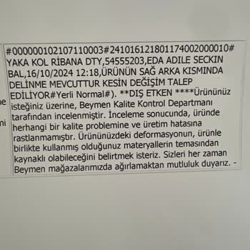 Beymen Club T-shirt Kumaş Hatası Ve İade Sorunu