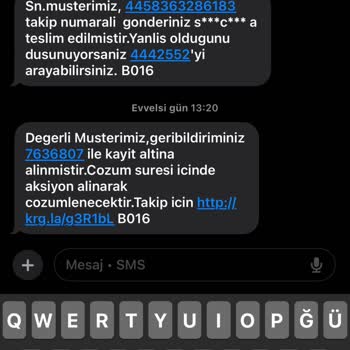 Kayıp Kargo Ve İletişim Sorunu