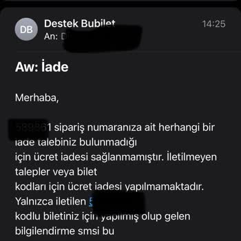 İptal Edilen Tiyatro Etkinliğinde Geciken Ücret İadesi