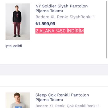 Penti Siparişlerinde Stok Sorunu Ve İptal Mağduriyeti