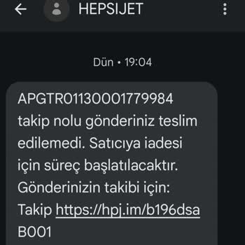 Hepsijet Habersiz Ürün İadesi Ve Müşteri Hizmetleri Ciddiyetsizliği