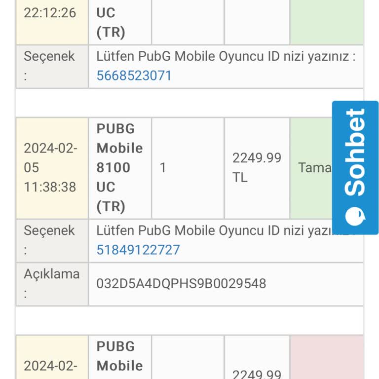 Epin.com.tr'den PUBG Mobile UC Siparişim Neden Yüklenmedi?
