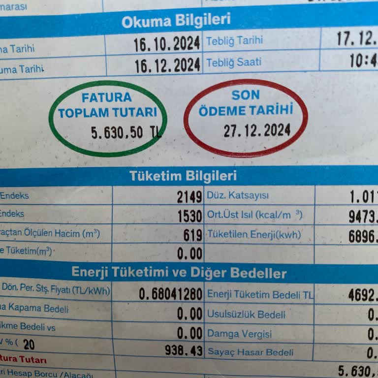 Evdeyken Yazılmayan Fatura Ve Şok Edici Tutar