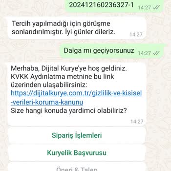 Kurye Hizmetinde Zamanlama Sorunu Ve İletişim Eksikliği