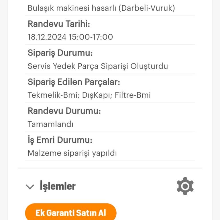 Arçelik Arızalı Bulaşık Makinesi Ve Yetersiz Servis Hizmeti!